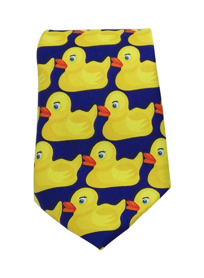 Funny Cartoon Yellow Duck Men's Necktie Business Suit Tie Neckwear Accessories Small Duck - Image 1