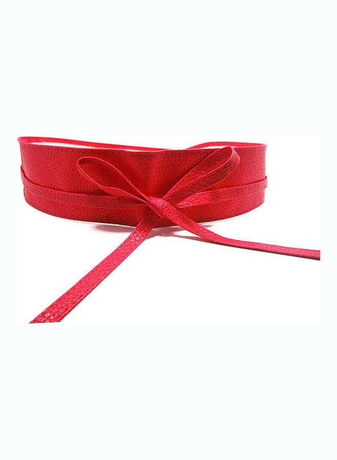 Generic - Fashionable Bowknot Belt Red - Image 1