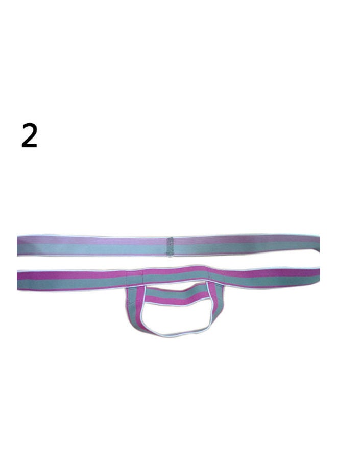 Open Crotch Brief Pink/Grey 