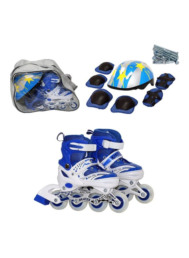 Full Flashing Roller Skate Shoes With Protective Safety Equipments For Children L - Image 1