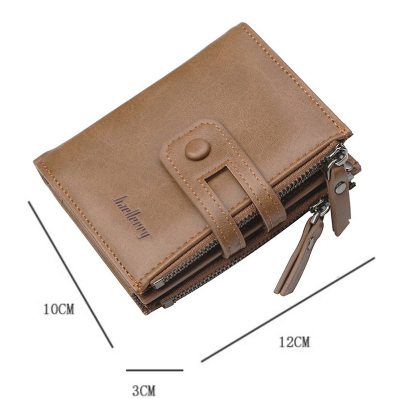 baellerry - Casual Leather Card Wallet Coffee - Image 1