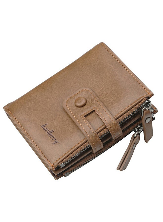 baellerry - Casual Leather Card Wallet Coffee - Image 1