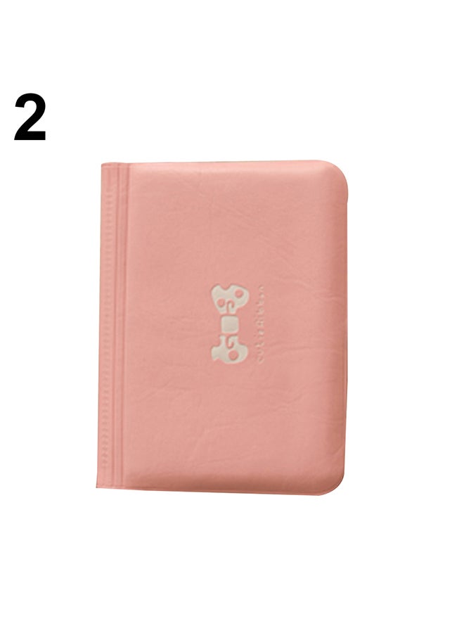Women's Bowknot Business ID Credit Card Holder Storage Pocket Bag Wallet Case Pink - Image 1
