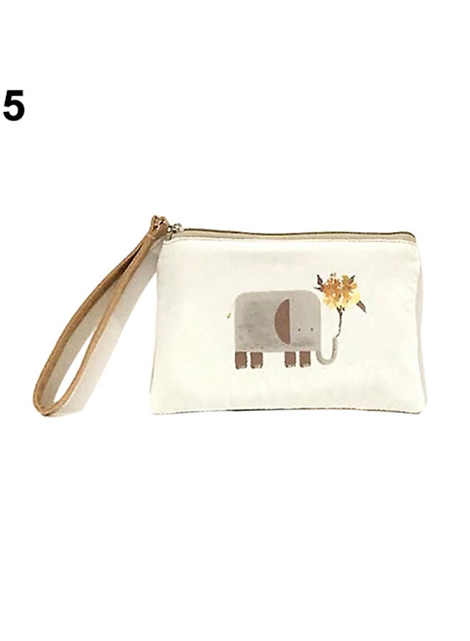 Women Mini Cute Elephant Elk Whale Cat Printed Handbag Coin Purse Phone Bag 5#  - Image 1