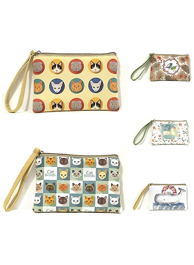 Women Mini Cute Elephant Elk Whale Cat Printed Handbag Coin Purse Phone Bag 5#  - Image 3