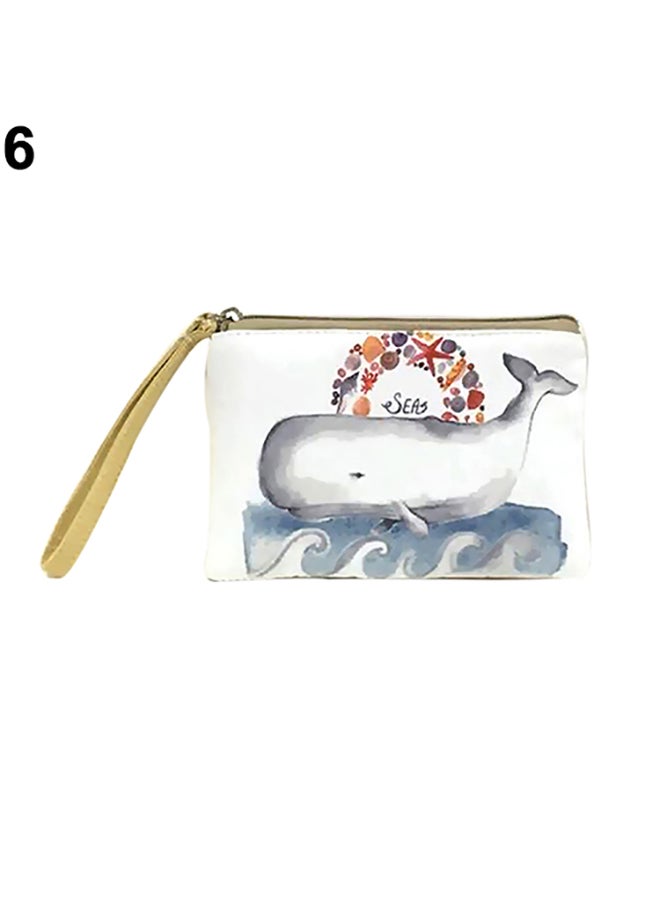 Women Mini Cute Elephant Elk Whale Cat Printed Handbag Coin Purse Phone Bag 6#  - Image 1