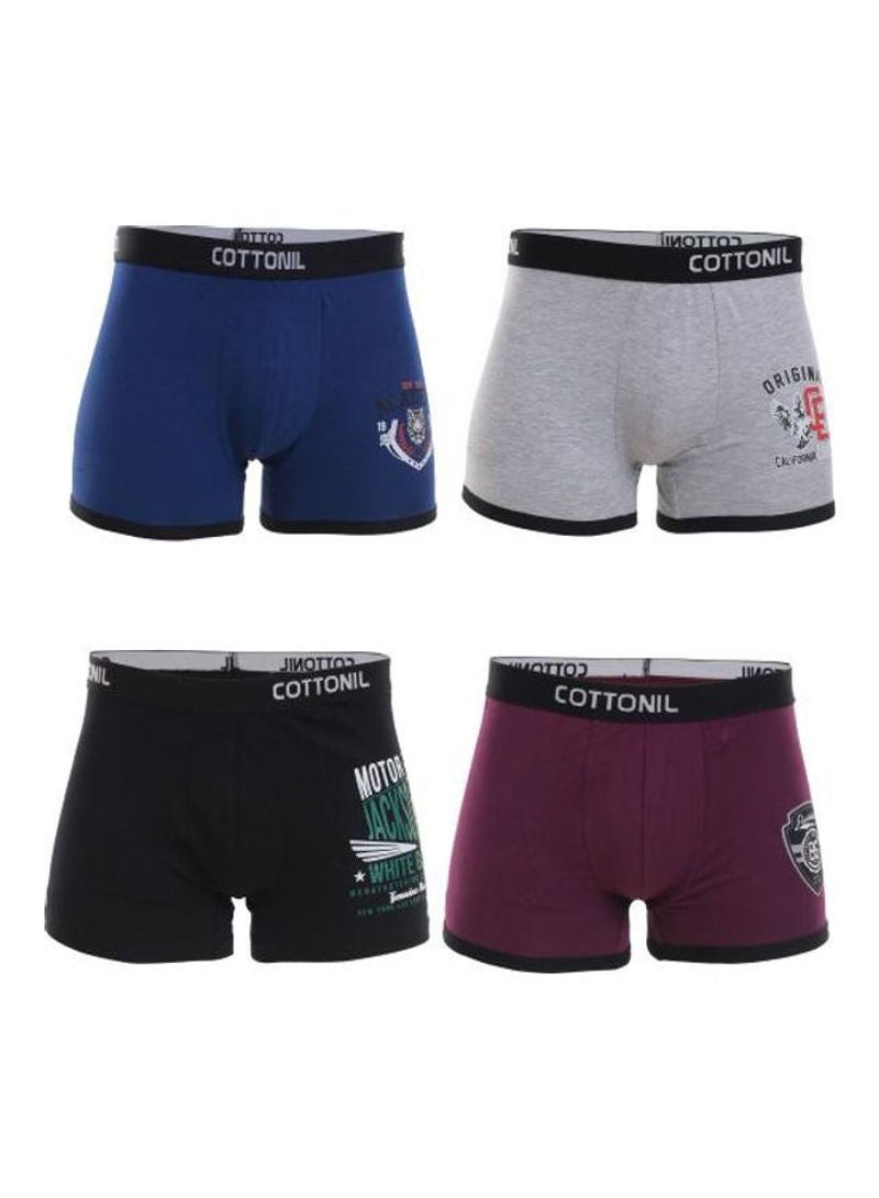 COTTONIL 4-Piece Cotton Boxers Underware Set Multicolor  - Image 1
