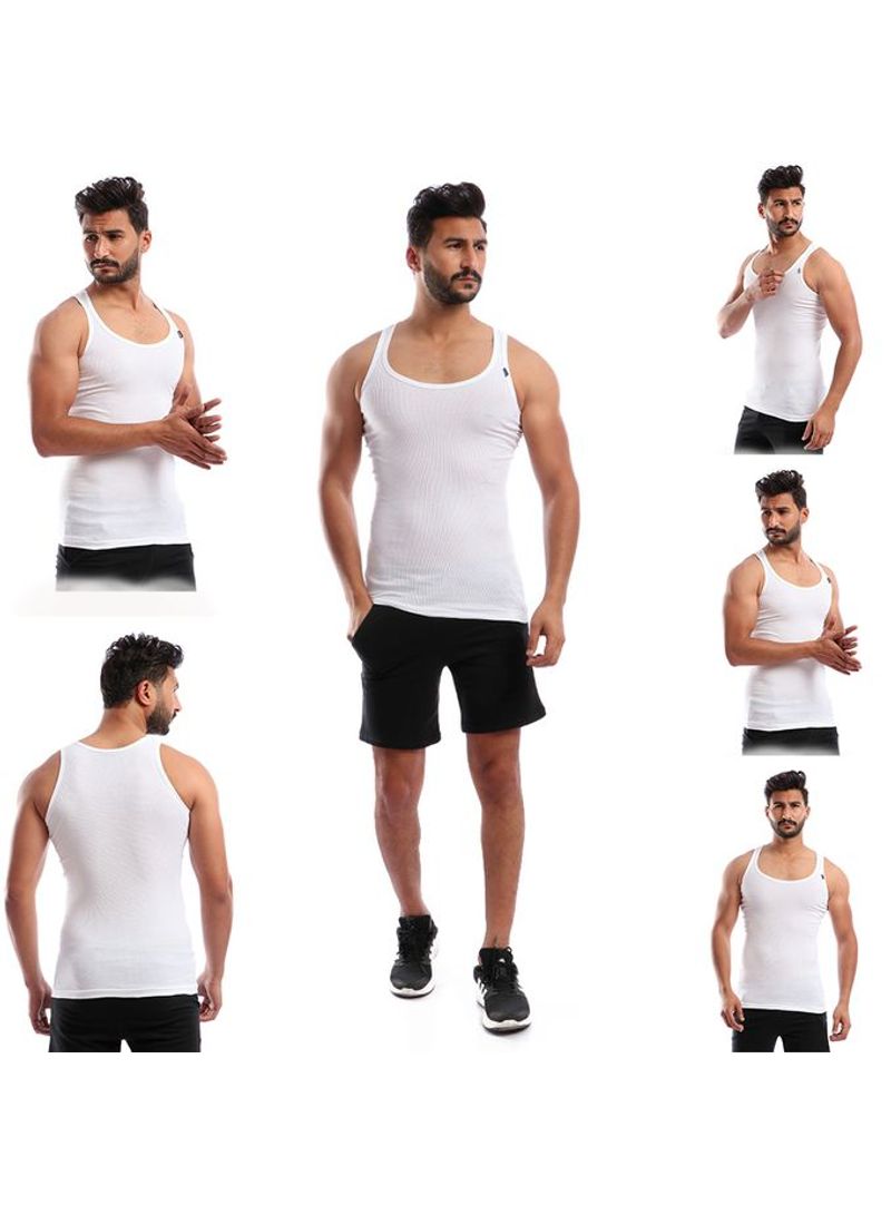 COTTONIL - 6-Piece Dirby Sleeveless Tank Top Undershirts Set White - Image 1