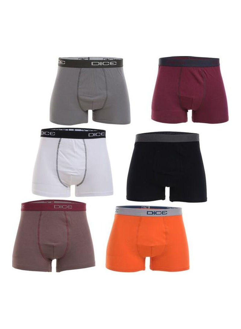 DICE 6-Piece Cotton Boxers Underwear Set Multicolor  - Image 1