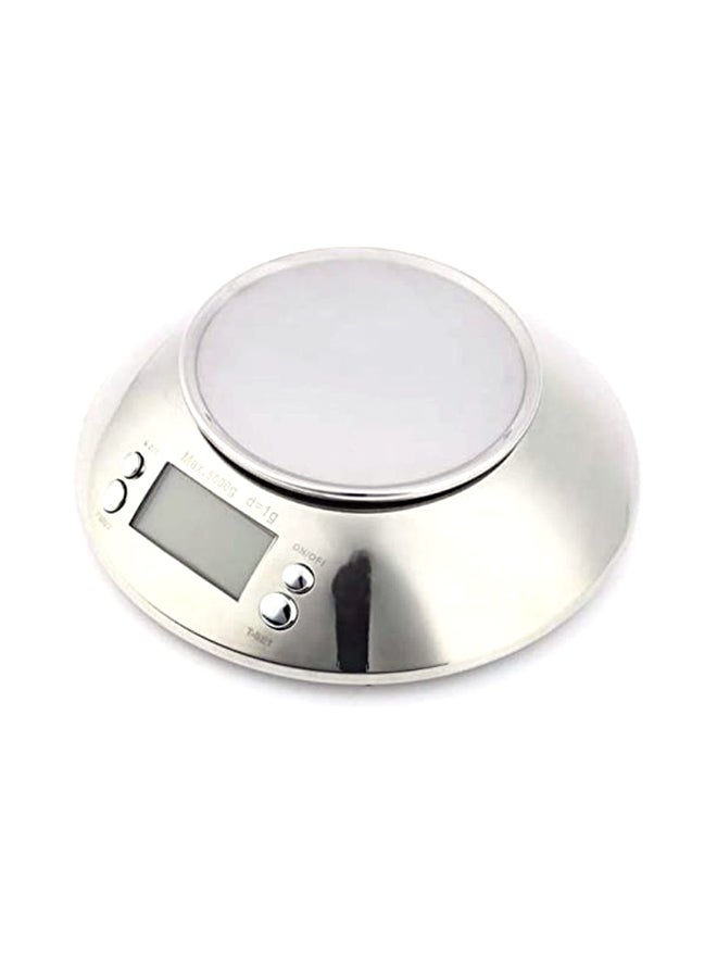 Generic - Stainless Steel Food Bakery Digital Scale With Bowl Silver - Image 1