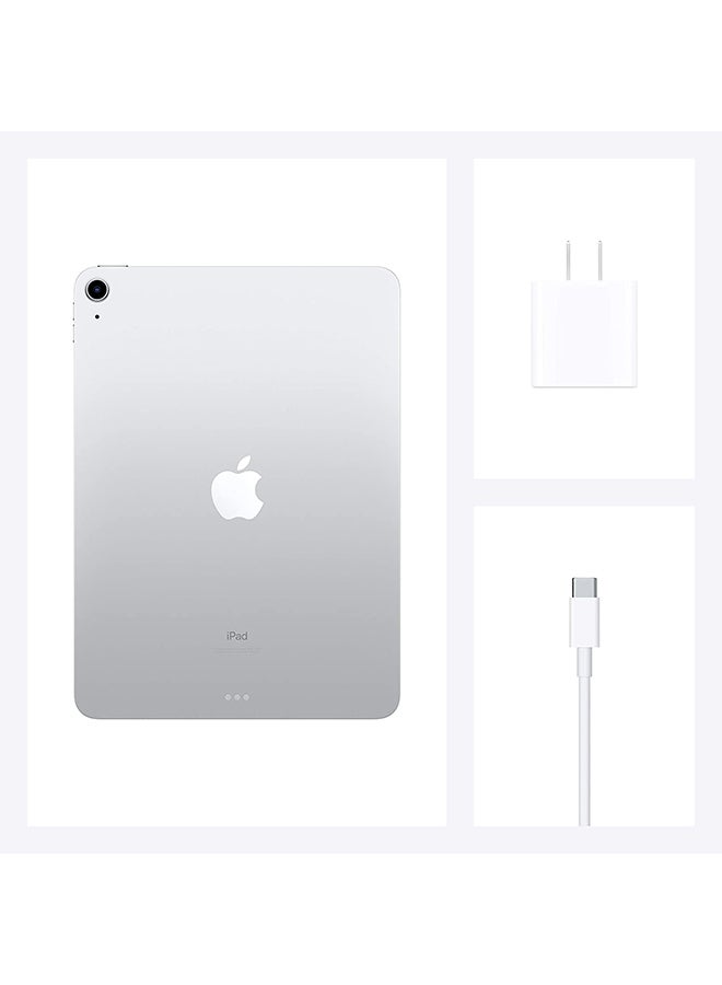 Apple - iPad Air 2020 (4th Generation) 10.9-inch 256GB WiFi 4G LTE Silver with Facetime - International Version - Image 1