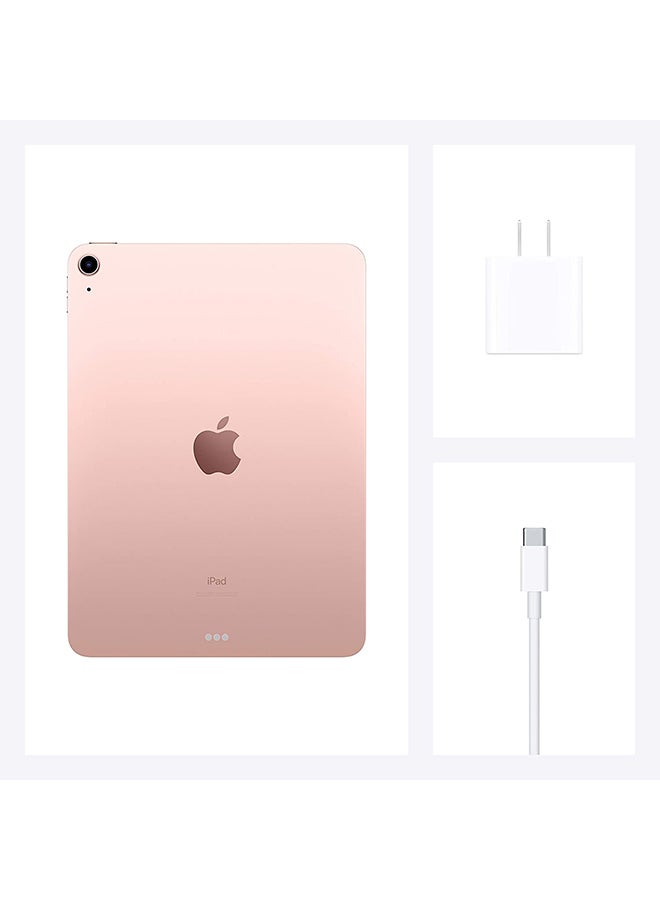 iPad Air 2020 (4th Generation) 10.9-inch 64GB WiFi 4G LTE Rose Gold with Facetime - Middle East Version