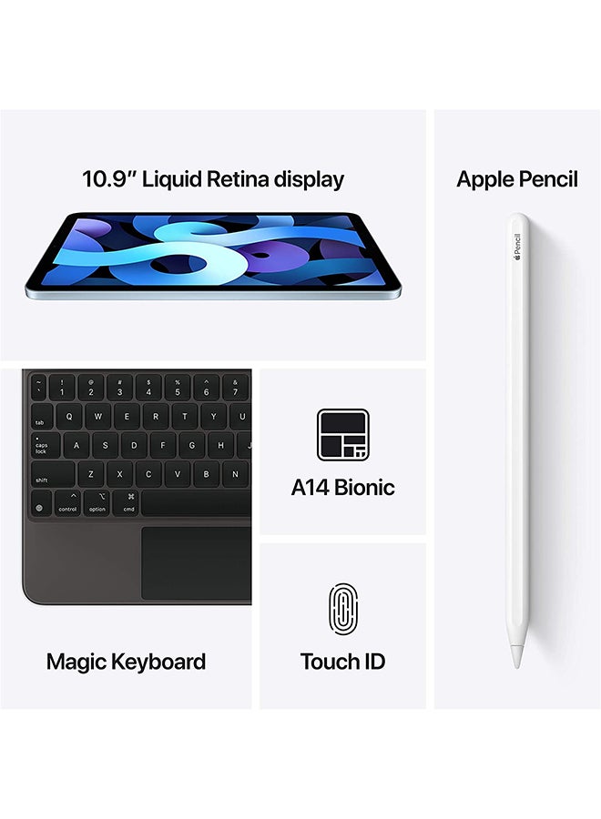Apple iPad Air - 2020 (4th Generation) 10.9inch 256GB WiFi Sky Blue with Facetime - International Specs - Image 5