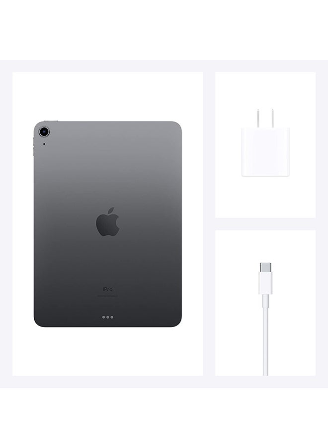 أبل - iPad Air 2020 (الجيل الرابع) مقاس 10.9 بوصات وسعة 64 جيجابايت بتقنية WiFi باللون الرمادي مع تطبيق Facetime - الإصدار العالمي - Image 1
