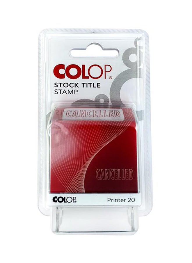 Colop Cancelled Self Inking Stamps Red