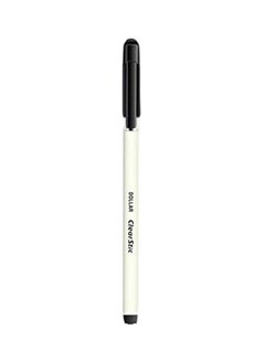 Dollar 50-Piece Clear Stic Ballpoint Pen White/Black 