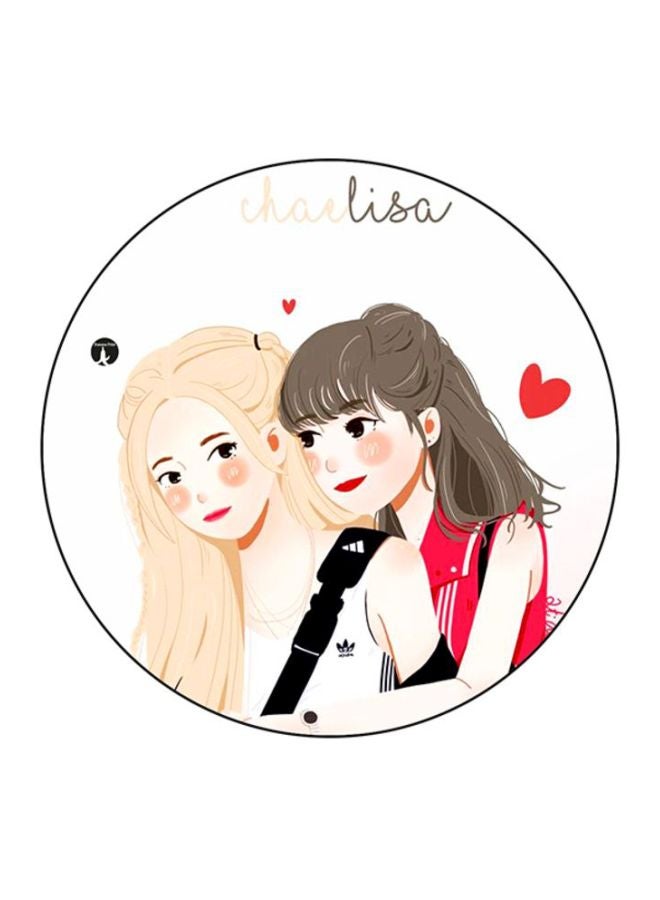 BP Grils Printed Round Mousepad Multicolour