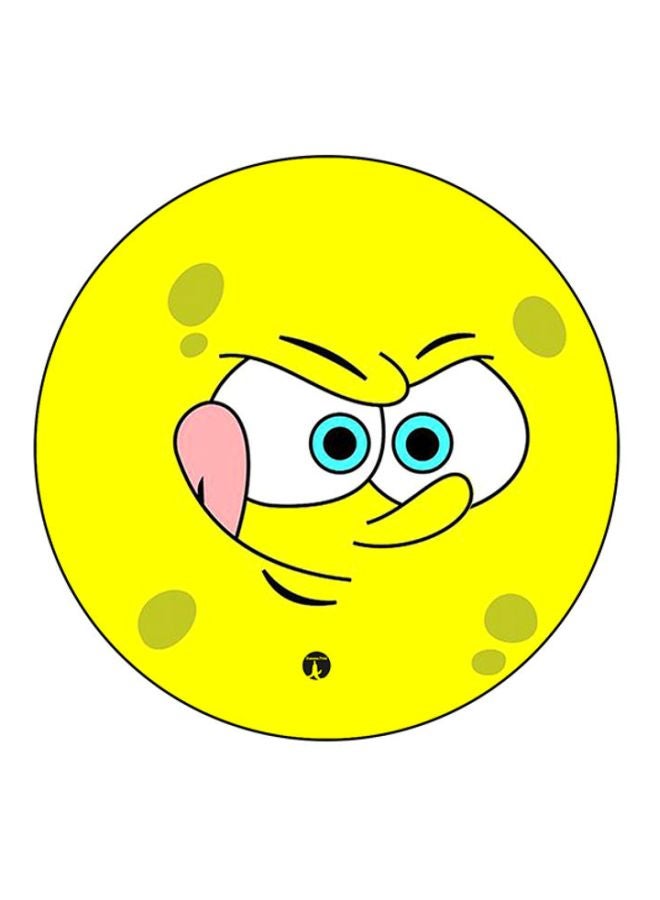 BP Spongebob Printed Round Mousepad Yellow/White/Pink
