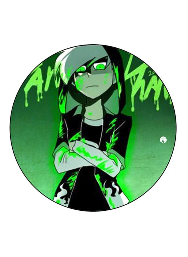 BP Danny Phantom Printed Round Mousepad Black/Green