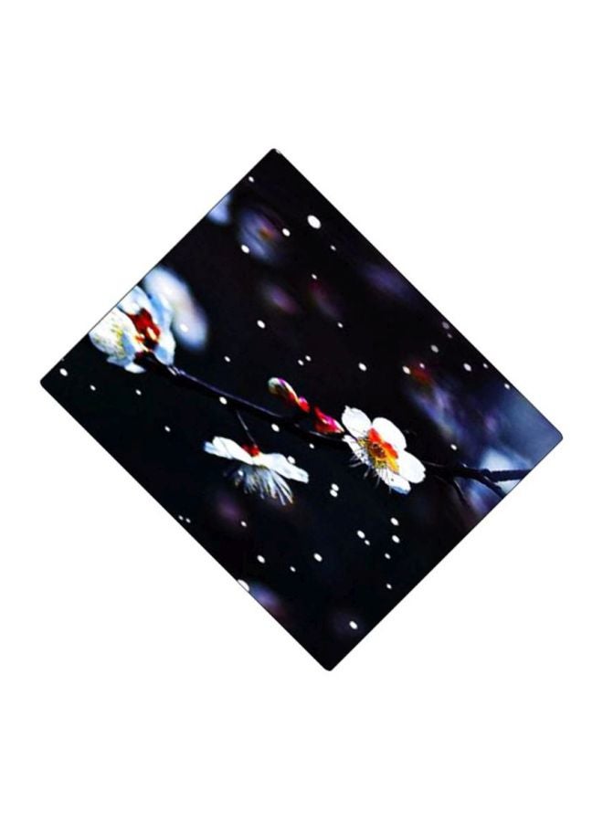 BP Flower Printed Mousepad Black/White/Blue - Image 2