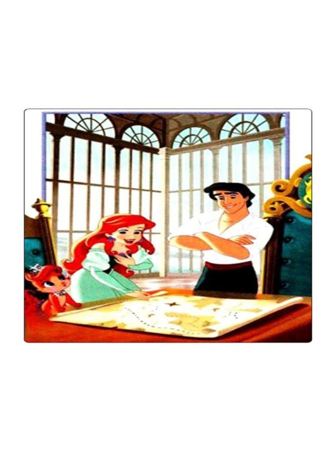 BP Printed Anti-Slip Square Mousepad White/Blue/Red - Image 1