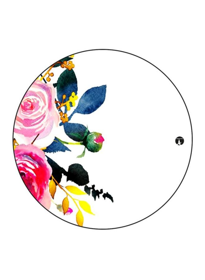 BP Floral Printed Mouse Pad White/Pink/Blue