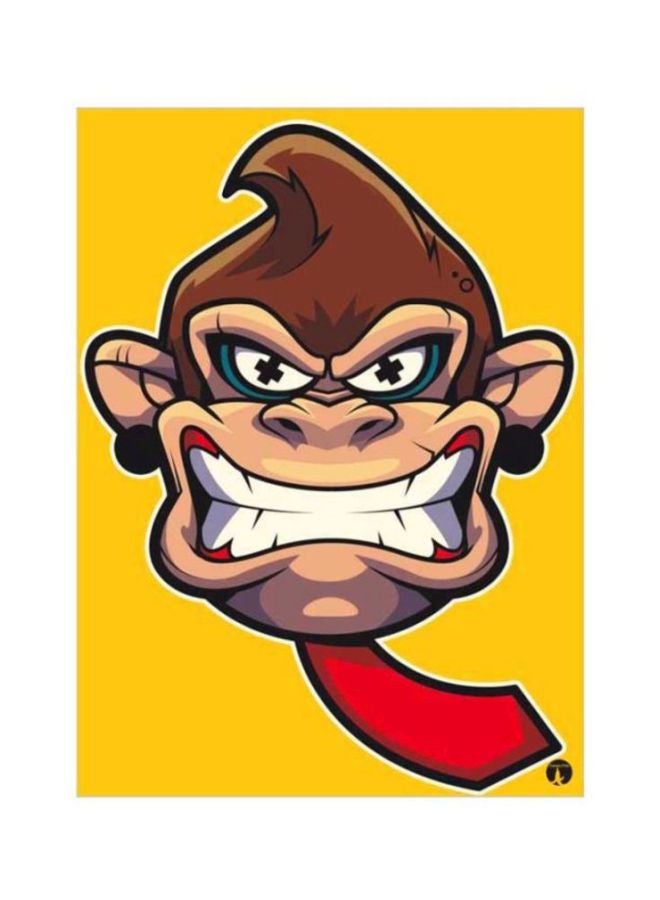 Donkey Kong Printed Mousepad Yellow/Red/Beige
