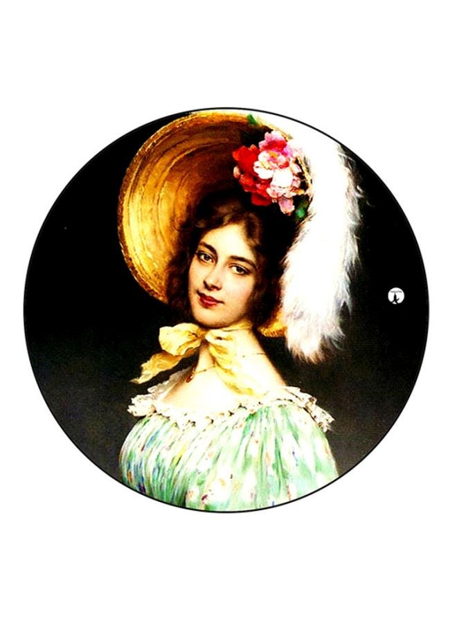 BP Woman Printed Round Mousepad Multicolour