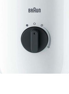 BRAUN Power Blender, Variable Speeds, Pulse function, Dishwasher Safe 2 L 800 W JB3100WH White/Black/Clear  - Image 4