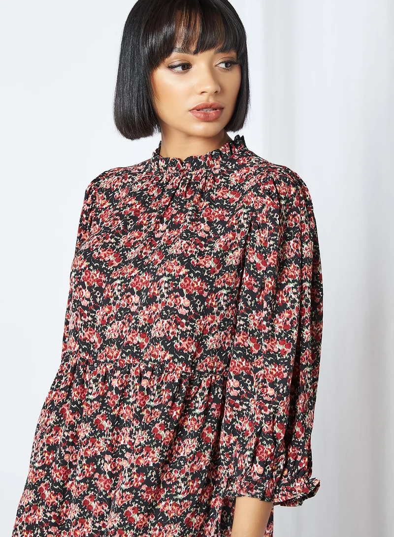 ONLY Larry Smock Floral Print Dress