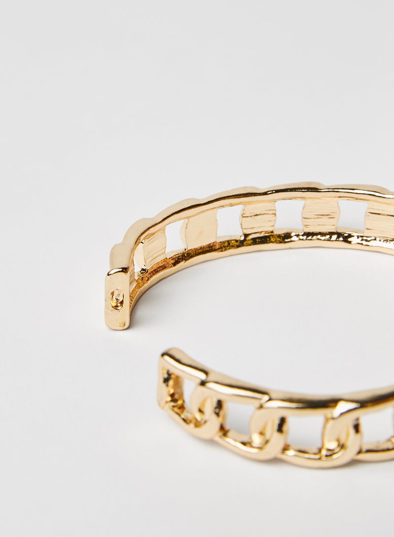 VERO MODA Minna Big Chain Bangle Bracelet  - Image 3