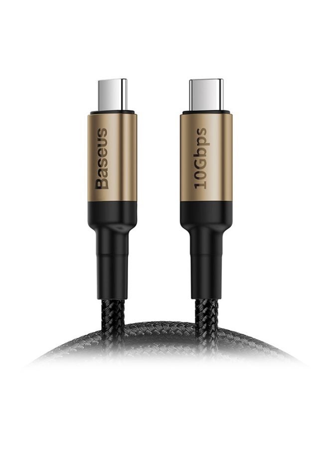 بيسوس كابل للشحن ومزامنة البيانات من سلسلة كافول ذهبي/ أسود - Image 1