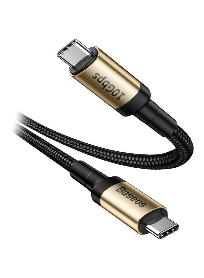 بيسوس كابل للشحن ومزامنة البيانات من سلسلة كافول ذهبي/ أسود - Image 2