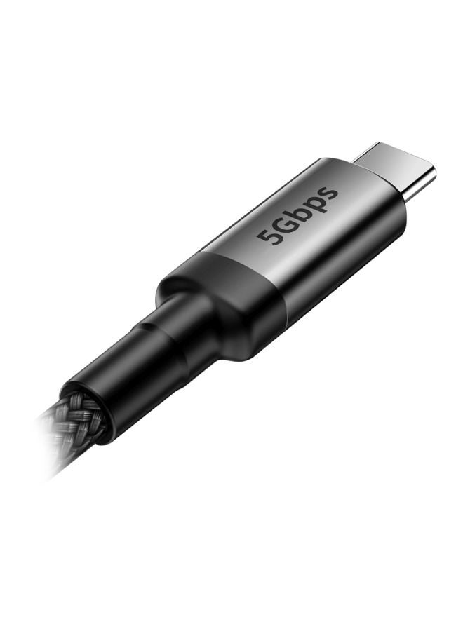 بيسوس كابل للشحن ومزامنة البيانات من سلسلة كافول رمادي/أسود - Image 2