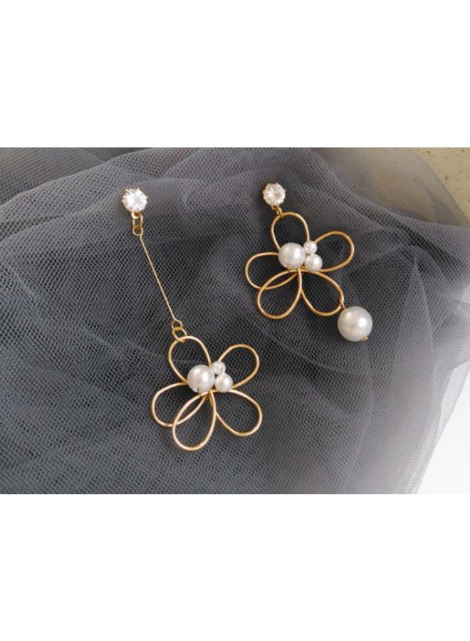 J&J Flower Shaped Dangle Earrings - Image 3