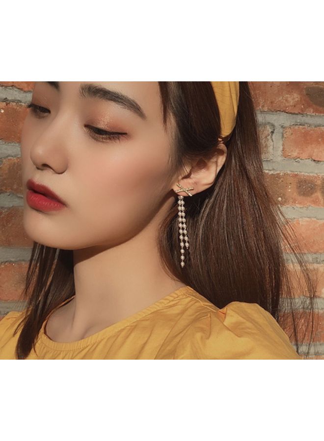 J&J Long Chain Dangle Earrings  - Image 2