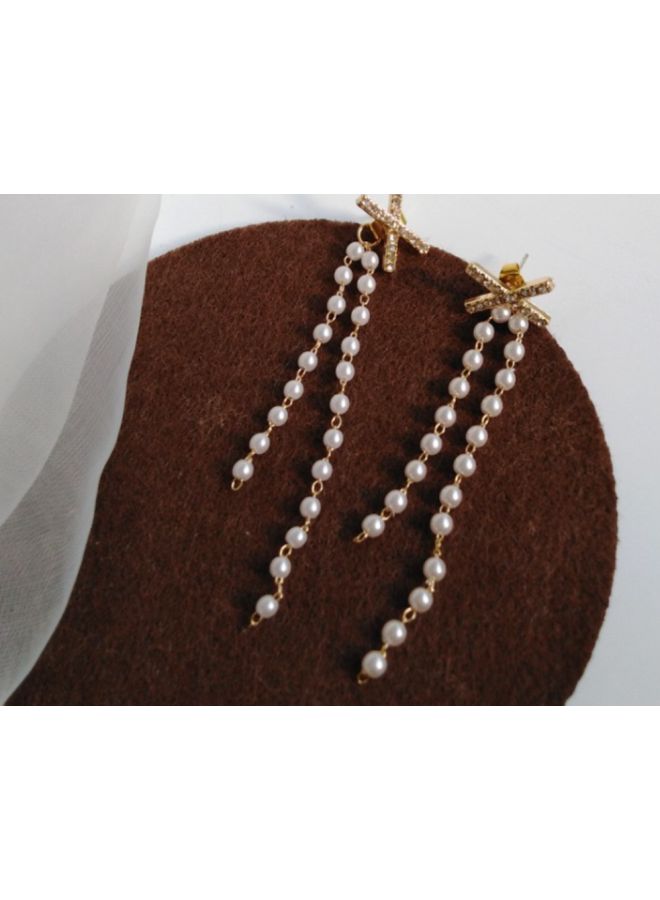 J&J Long Chain Dangle Earrings  - Image 4