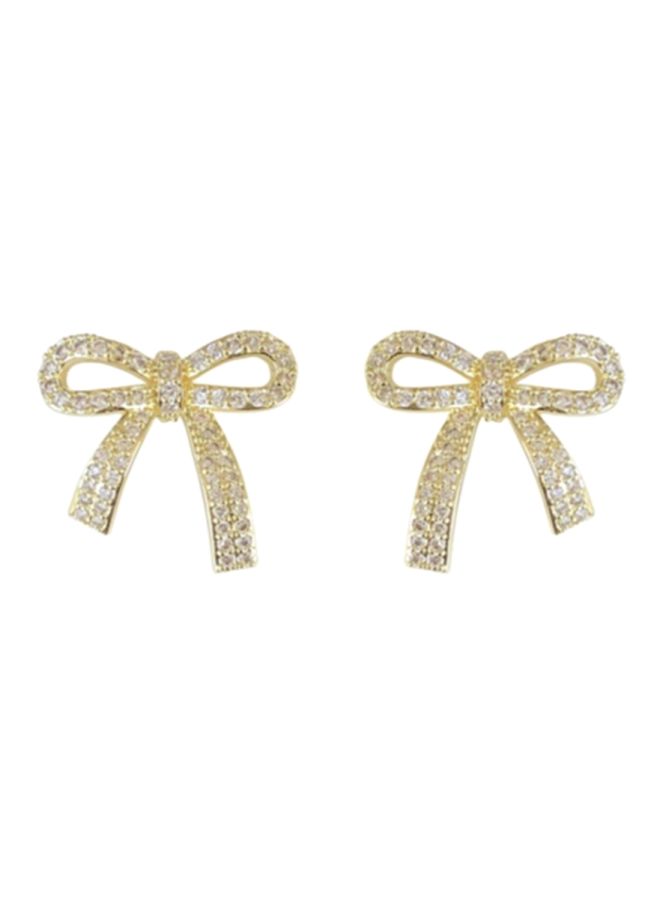 J&J - Bowknot Pattern Studs - Image 1