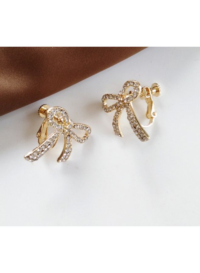 J&J - Bowknot Pattern Studs - Image 1