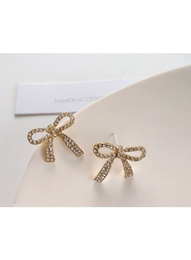 J&J - Bowknot Pattern Studs - Image 1