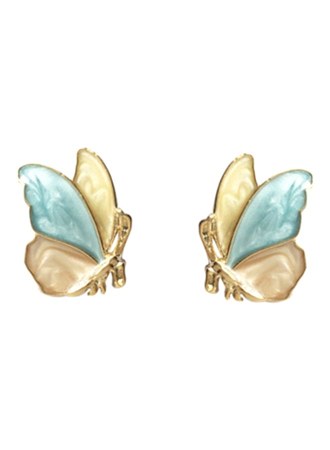 J&J - Butterfly Pattern Studs - Image 1