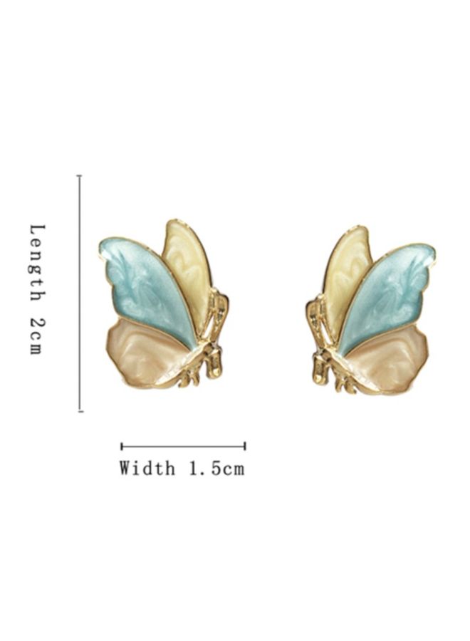 J&J - Butterfly Pattern Studs - Image 1