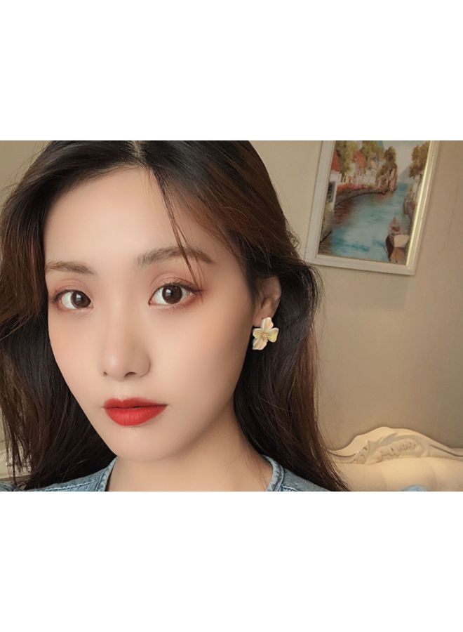 Flower Designed Stud Earrings
