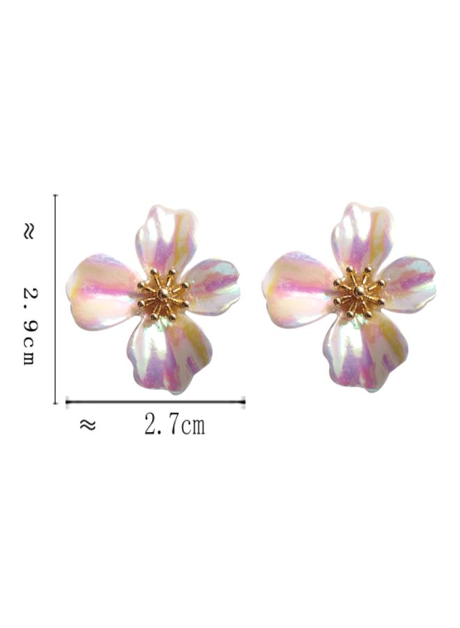 Flower Designed Stud Earrings