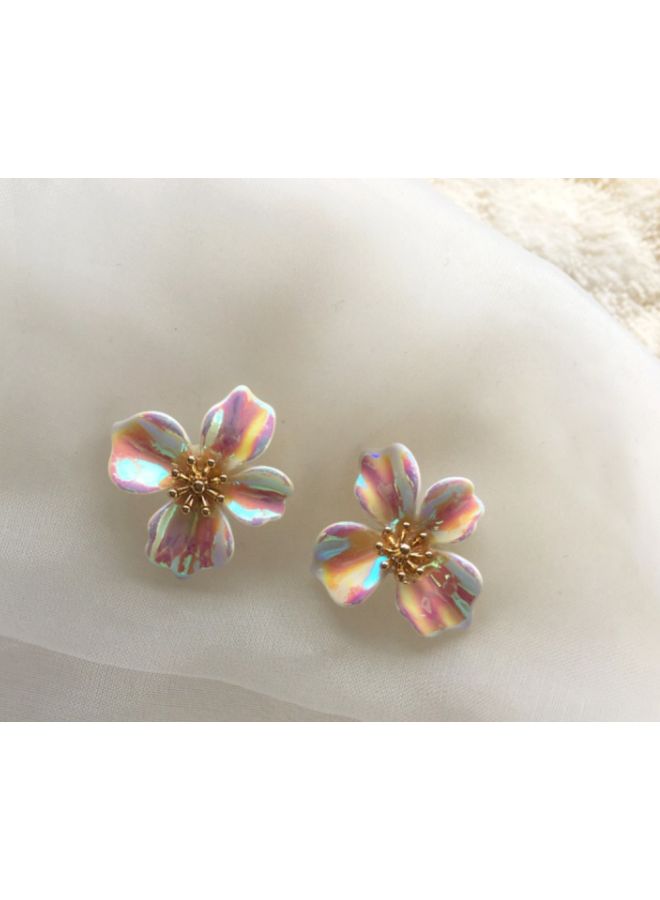 Flower Designed Stud Earrings