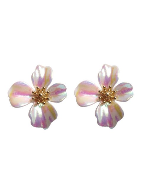 Flower Designed Stud Earrings