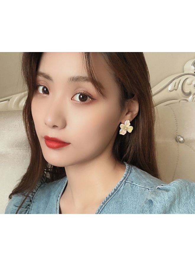 Flower Designed Stud Earrings