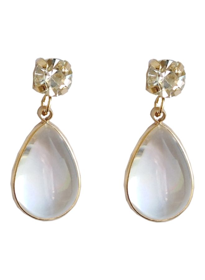 Stone Studded Dangle Earrings