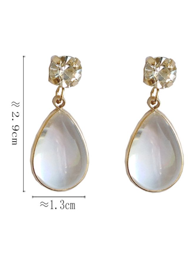 Stone Studded Dangle Earrings