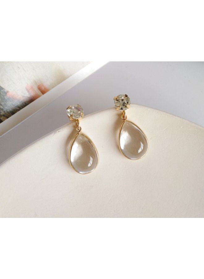 Stone Studded Dangle Earrings
